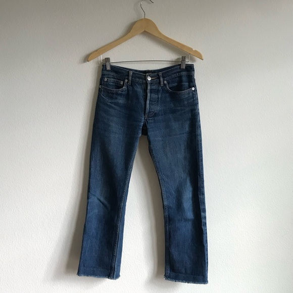 A.P.C raw hem cropped low waist jeans - XS - Picture 3 of 4